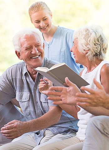 Glückliche Senioren